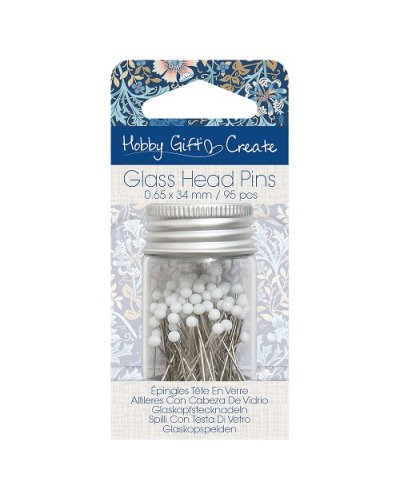 Épingles tête en verre - 95pcs | Hobby Gift Create