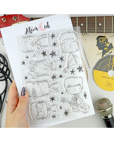 Tampon clear A5 - UK Stars - En Directo | Alúa Cid