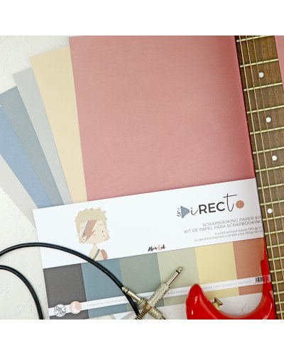 Alúa Cid - Kit papiers 30x30cm Faux-unis - En Directo