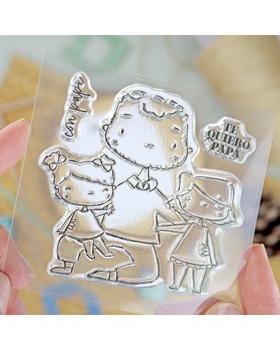 Tampon clear 10x10 - Fête des pères | Alúa Cid