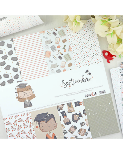 Bloc papiers 30x30 - Septiembre | Alúa Cid