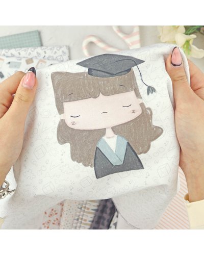 Alúa Cid - Panneau de tissu - Gradué Aluli - Septiembre