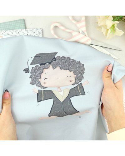 Pan de tissu - Gradué Dino - Septiembre | Alúa Cid