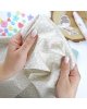 Alúa Cid - Coupon de tissu - Coeurs moutarde - Ohana creativa