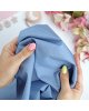 Alúa Cid - Coupon de tissu - Bleu plumetis - Ohana creativa