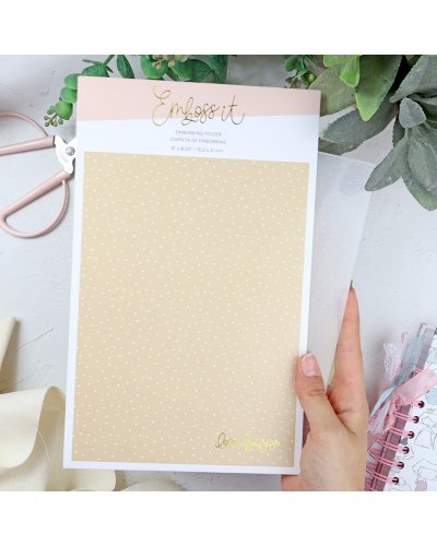 Classeur de gaufrage - Plumetis - Emboss it | Lora Bailora