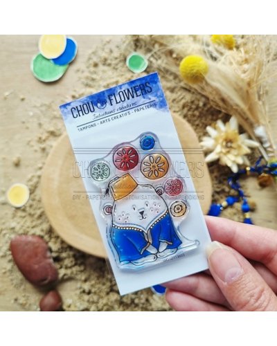 Chou & Flowers - Tampon clear A8 - Doudou au Souk - Le chant des dunes
