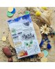 Chou & Flowers - Tampon clear A6 - Textures postcard - Le chant des dunes