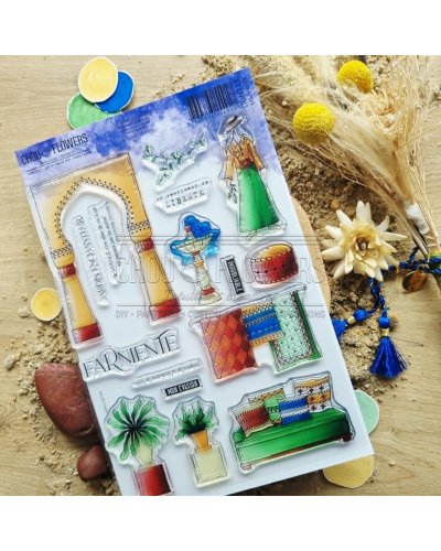 Tampon clear A5 - Ambiance orientale - Le chant des dunes | Chou & Flowers