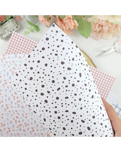 Papier laminé 43x72 - Tâcheté - Croqueta | Alúa Cid