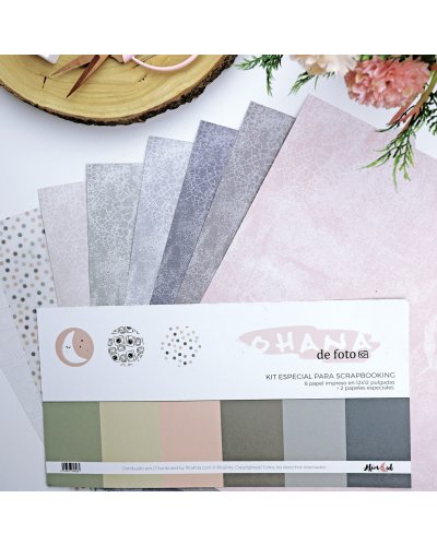 Kit papiers spéciaux 30x30 - Ohana de foto | Alúa Cid