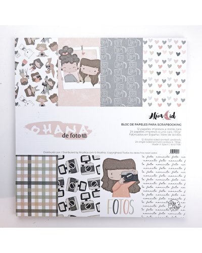 Bloc papiers 30x30 - Ohana de foto | Alúa Cid