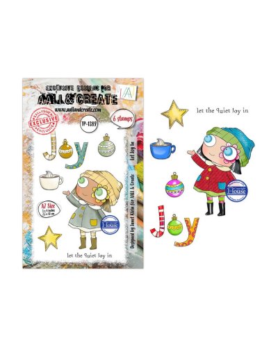 Aall&Create - Tampon clear - A7 Stamp Set #1389 - Let joy in