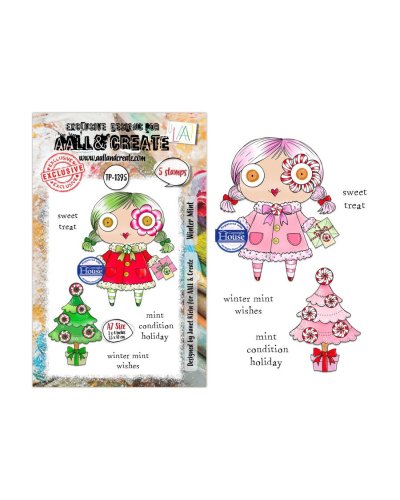 Aall&Create - Tampon clear - A7 Stamp Set #1395 - Water Mint