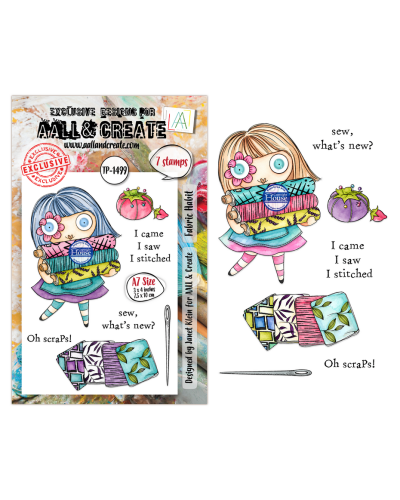 Aall&Create - Tampon clear - A7 Stamp Set #1499 - Fabric Habit