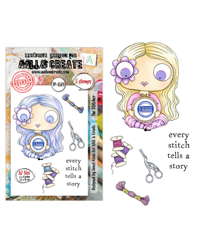 Aall&Create - Tampon clear - A7 Stamp Set #1501 - The Stitcher