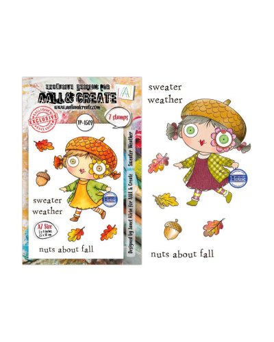 Aall&Create - Tampon clear - A7 Stamp Set #1509 - Sweater Weather